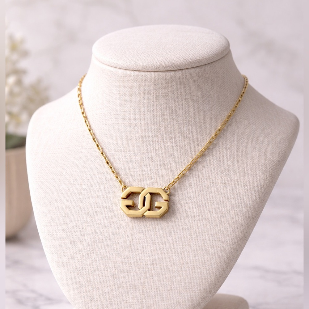 GIVENCHY Vintage Double G Necklace Givenchy Paris New York 1970s